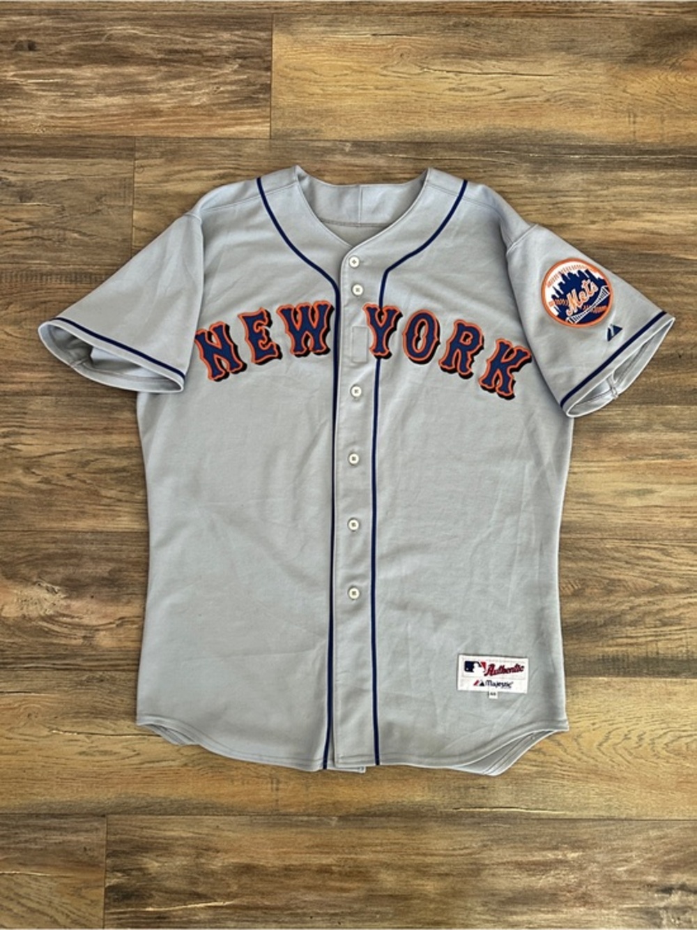 New York Mets 2000s Away Majestic Authentic Jersey 6200 Size 48